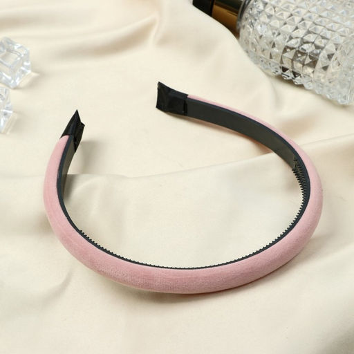 Цена за 6 шт. Ободок для волос «Августина», структура, 1 см, МИКС