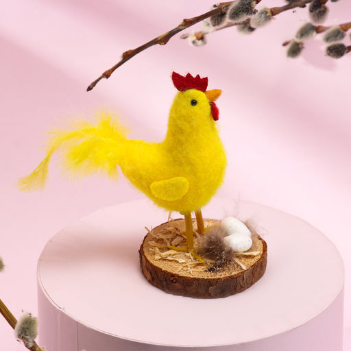 Пасхальный декор Петушок и гнездо 5.5?5.5?12 см