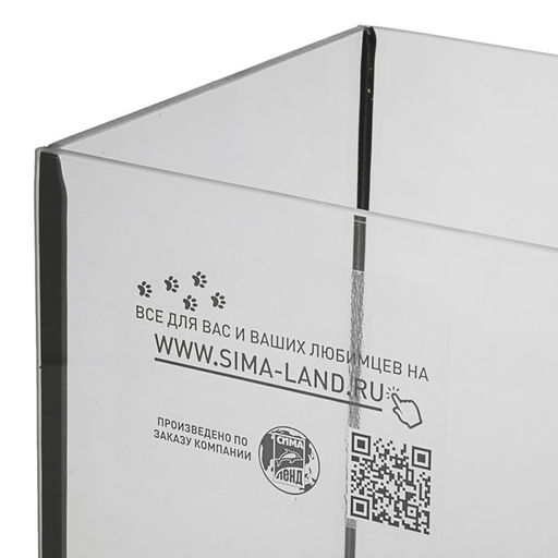 Аквариум Прямоугольный Атолл без крышки, 29 литров, 44 х 19 х 34 см - Пижон фото 2