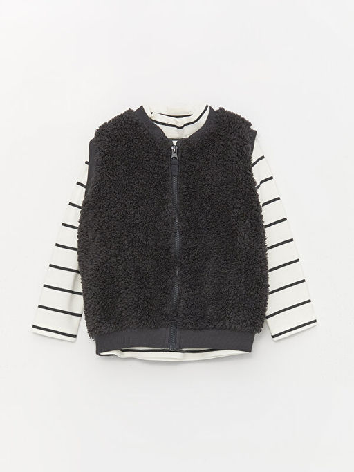 Bisiklet Yaka Erkek Bebek 3l? Tak?m - Waikiki фото 2