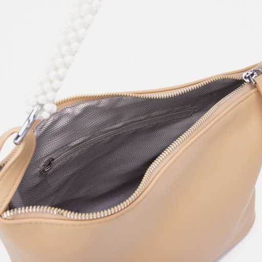 Сумка-мешок на молнии, цвет бежевый - Simaland фото 3