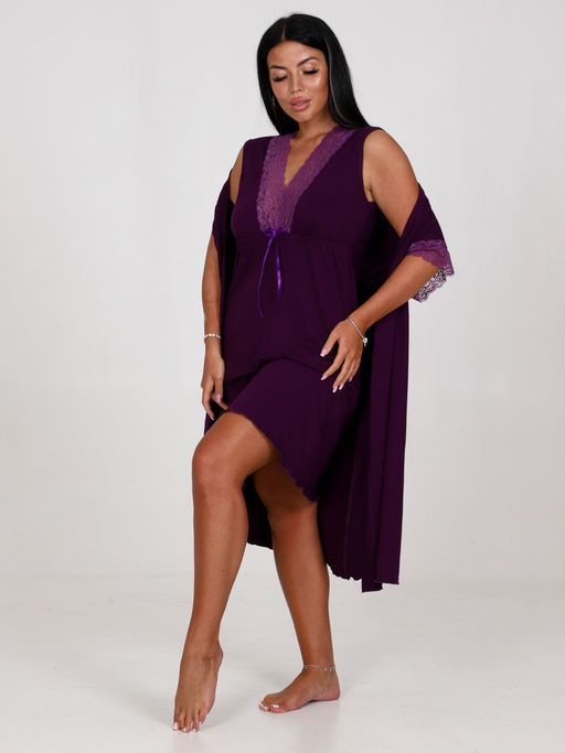 95-ХС ЖЕНСКИЙ КОМПЛЕКТ ДВОЙКА (Фиолетовый) - А-дина фото 5