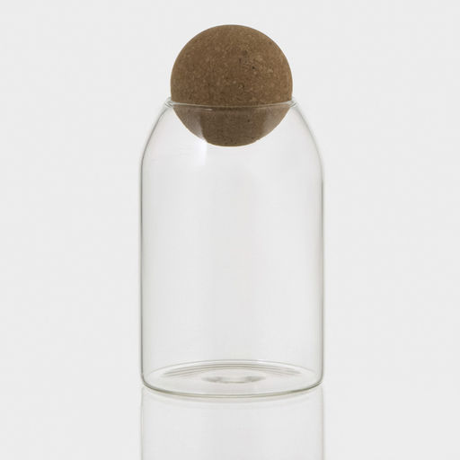 Банка для хранения сыпучих Эко. Шар, 800 мл, 918.5 см, с пробковой крышкой, стекло