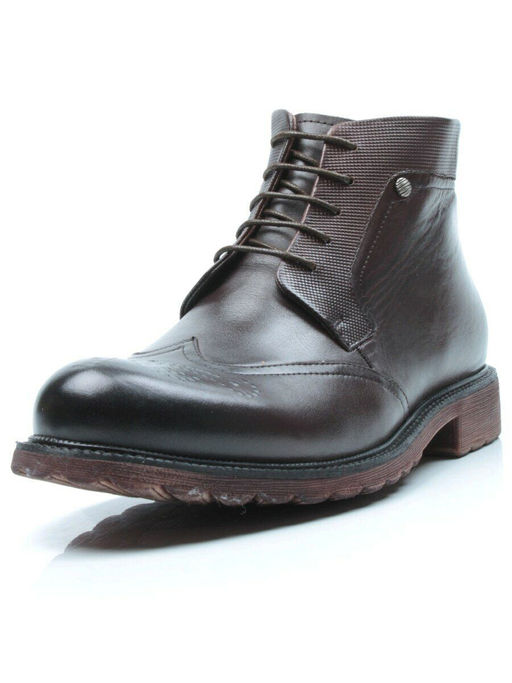 01-H9053-B1-SW5 BROWN Ботинки демисезонные мужские (натуральная кожа) - Фабричный китай фото 5