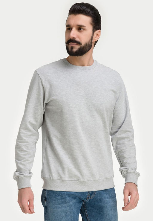 Свитшот мужской GREG G121-OZ02-28 (св.серый м.)