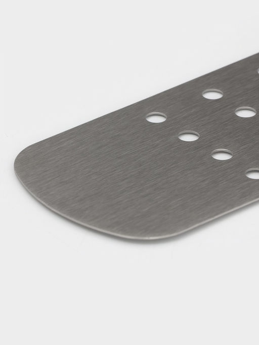 Лопатка перфорированная Доляна, 37?7.2 см, нержавеющая сталь, чёрная  фото 2