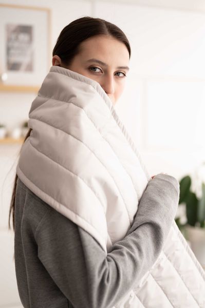 Шарф светло-серый - Yollochka фото 3