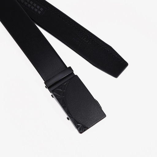 Ремень мужской, ширина 3.5 см, пряжка автомат, цвет чёрный - Simaland фото 2