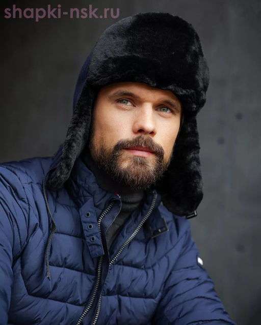 F 474 Ушанка мужская искуственный мех (60-61)