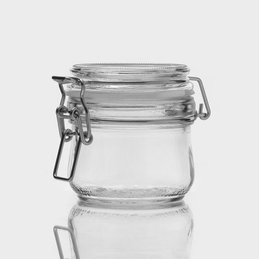 Цена за 12 шт. Банка для сыпучих продуктов Optima, 250 мл, с бугельным замком, стекло