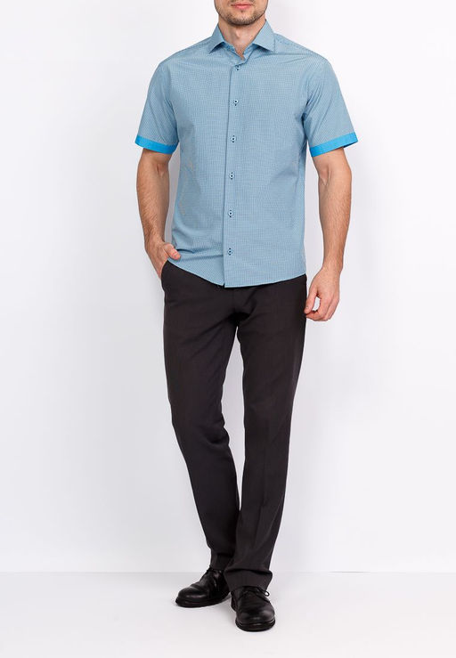 Сорочка мужская короткий рукав GREG 234/109/37/KZS/1  фото 5