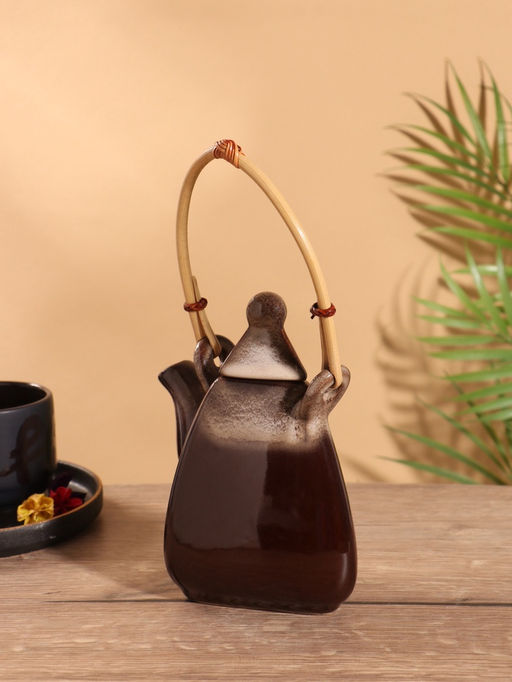 Чайник заварочный Флоренс, керамика, коричневый - Simaland фото 4