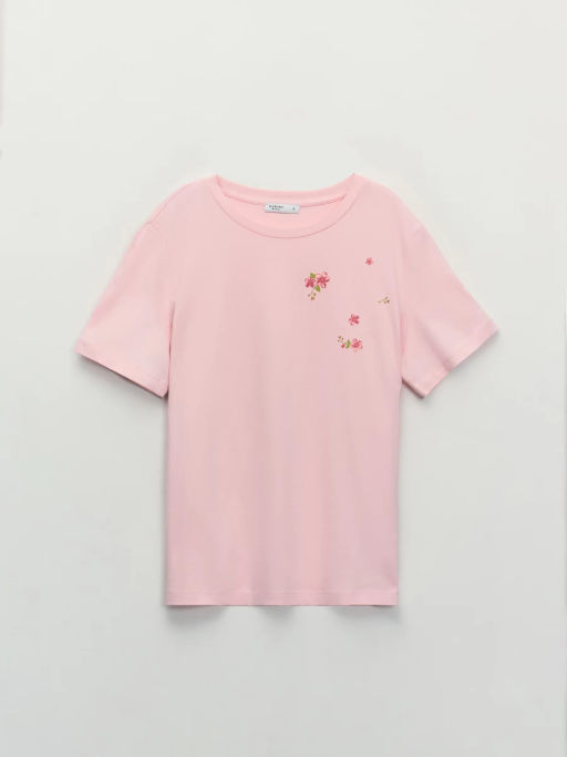 Футболка из хлопка с принтом / Zarina  фото 7