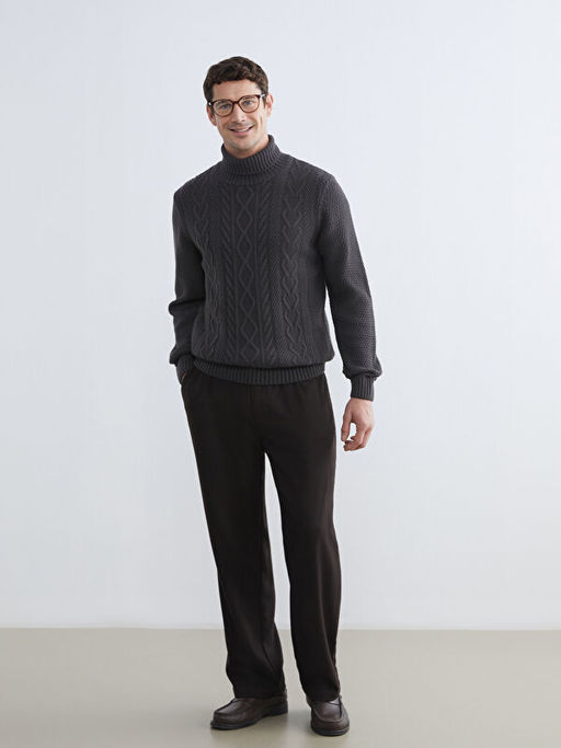 Bal?k?? Yaka Erkek Triko Kazak