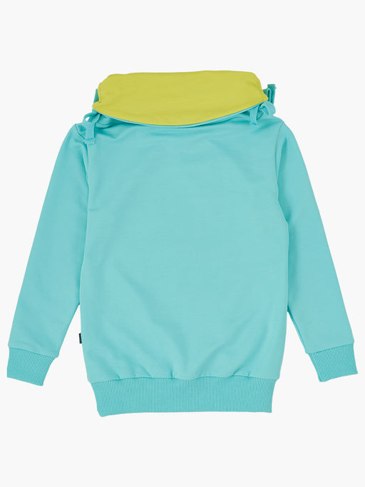 Толстовка с принтом для девочки UD 0483 бирюза - Mini maxi фото 4