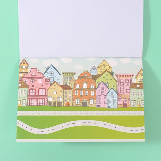 Наклейки в книжке «Техника», 3 фона, 20.7×14.2 см