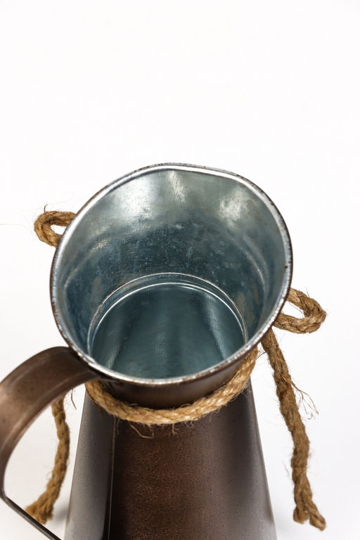 Фигурное кашпо для цветов «Кувшин Ноель», 8×20 см, металл, МИКС