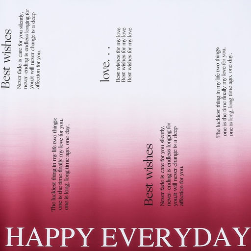 Пленка флористическая для цветов и букетов «Любовь», винный, 65 мкм, 57 см×10 м