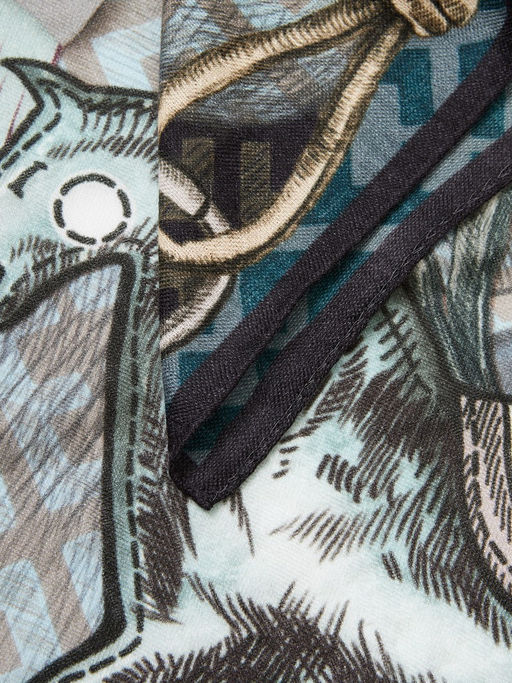 Платок жен. шерсть+шелк 110х110 JG43-8529-12