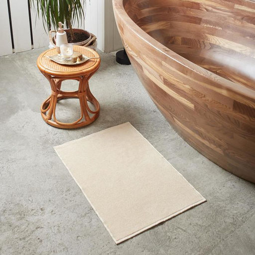 Коврик махровый «Этель» Organic Beige, 50×70 см, хлопок 100%