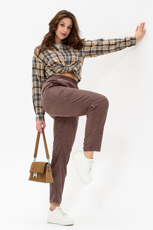 Брюки Натали микровельвет в ассортименте фото 60