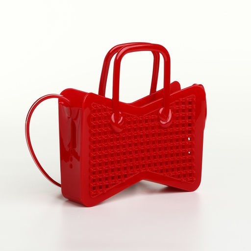 Сумка детская для девочки без застёжки, красная