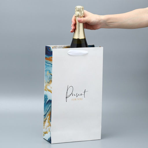 Пакет под две бутылки Present for you, 35 х 20 х 9 см - Дарите счастье фото 15