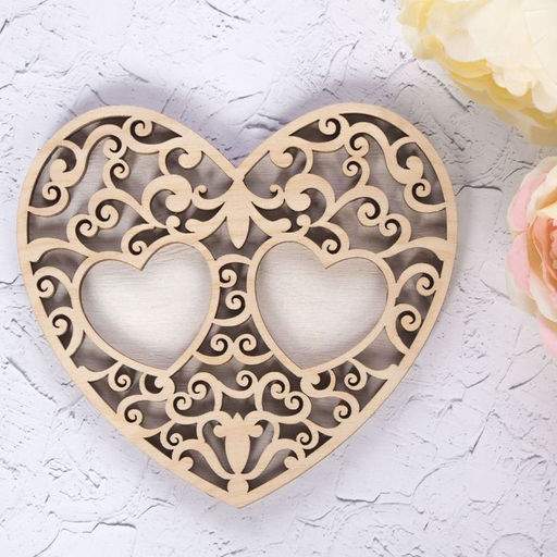 Подставка под кольца «Белое сердце»