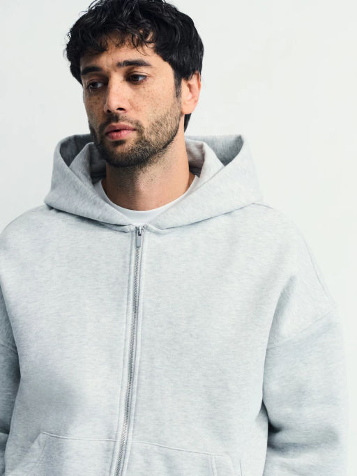 Худи relax fit на молнии / Zarina