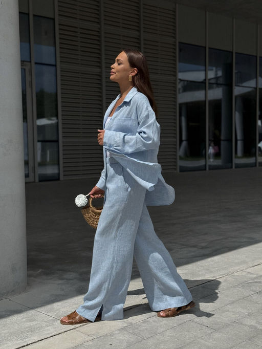 Костюм DilanaVIP 2105 голубой - Dilana vip фото 5