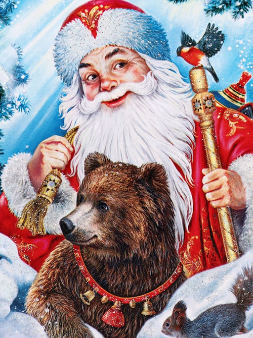 Подарочная новогодняя коробка «ЗИМНЯЯ СКАЗКА в красном» Чемоданчик средний 20×12×19 см