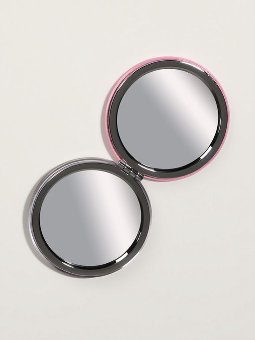 Цена за 2 шт. Зеркало складное Цветы, d=7.2 см, с увеличением х2, сиреневое - Qf фото 4