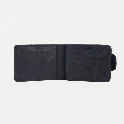 Портмоне на магните, для купюр, для карт, для монет, цвет чёрный - Simaland фото 3