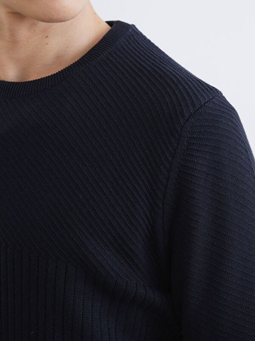 Bisiklet Yaka Erkek Triko Kazak