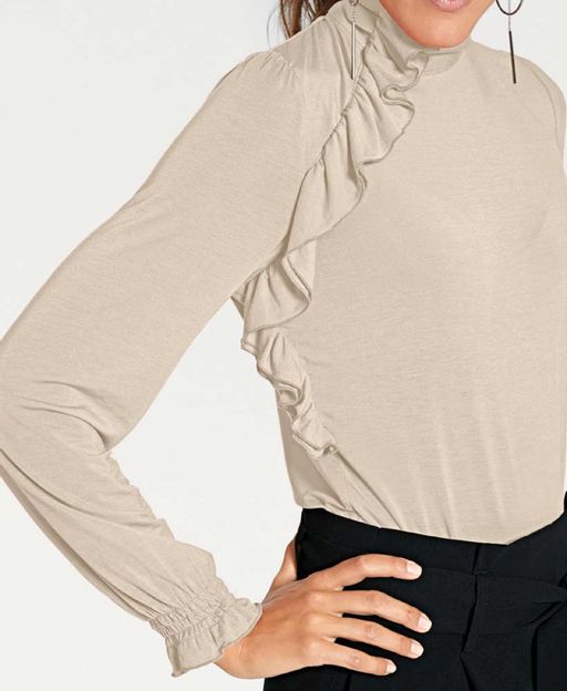 Блузка, песочная - Patrizia dini фото 4