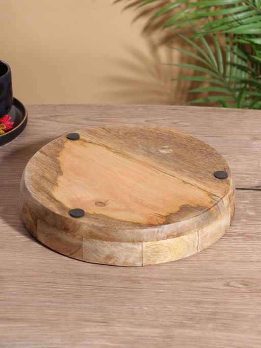 Блюдо «Мудрый слон», 25×25×4.5 см, дерево манго