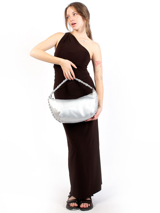 LACCOMA сумка Аэлита-Y2005-серебристый-бронзовый эко кожа хлопок фото 2