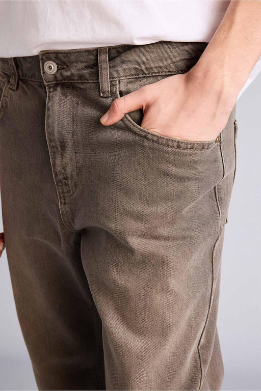 Yumu_ak Dokulu Straight Fit Jean Pantolon - Defacto фото 5