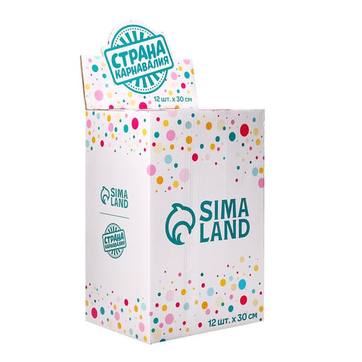 Хлопушка пневматическая Хлопушка с фантами (вложения) 30 см - Страна карнавалия фото 3