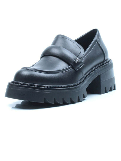 03-C1816-1 BLACK Лоферы женские (натуральная кожа)