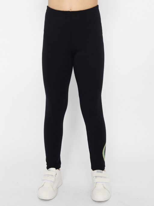 CRB wear/CWKG 70453-22-389 Брюки модель легинсы для девочки,черный/Ex.Cherubino  фото 2