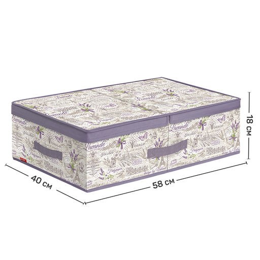 Короб стеллажный с двойной крышкой, 58*40*18 см, Valiant  фото 2