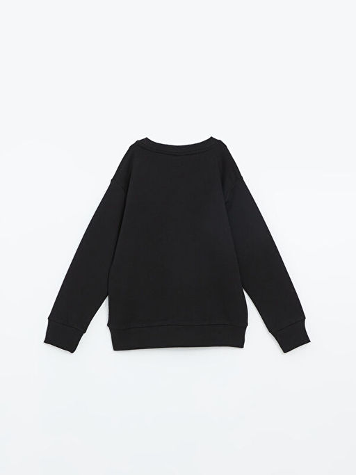 Bisiklet Yaka Uzun Kollu Erkek ?ocuk Sweatshirt