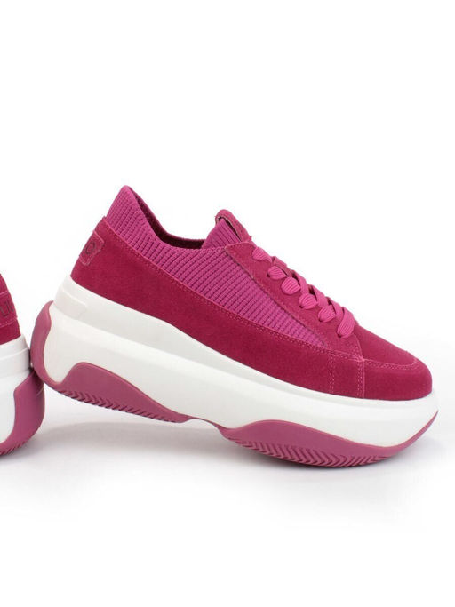 05-A9000-6 PINK Кроссовки женские (натуральная замша)