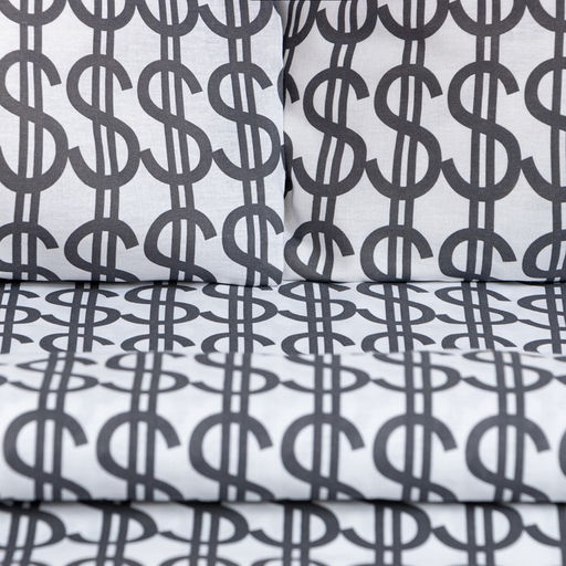 Постельное белье Этель евро Dollars 200*217 см,220*240 см,70*70 см -2 шт,бязь  фото 2