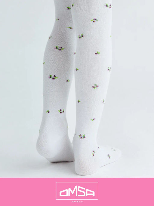 OMSA kids Collant 12Р43-2 с рисунком (розочки) - rosa chiaro  фото 24