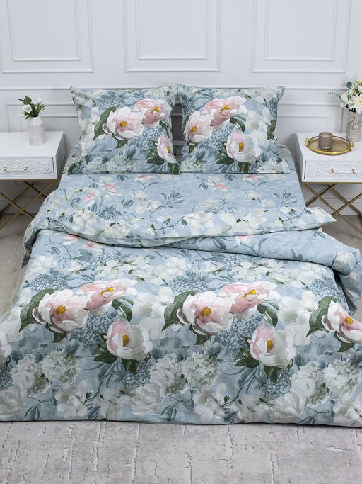 Простыня на резинке 160*200 см, перкаль, борт 25 см (Нигури) - Ивановотекстиль фото 8