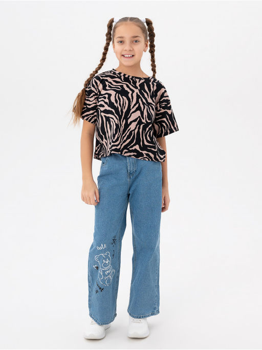 Футболка Зебра белый детская - София фото 12