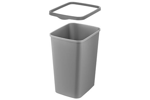 Ведро для мусора с фиксатором 20 л 30*23,2*38,3 см Тандем сер.металлик/серый (842358) - Elan gallery фото 8