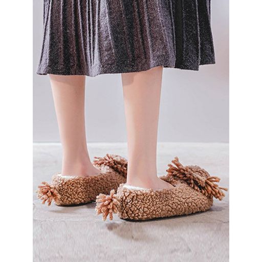 Тапочки Львёнок коричневые с задником - Halluci фото 4